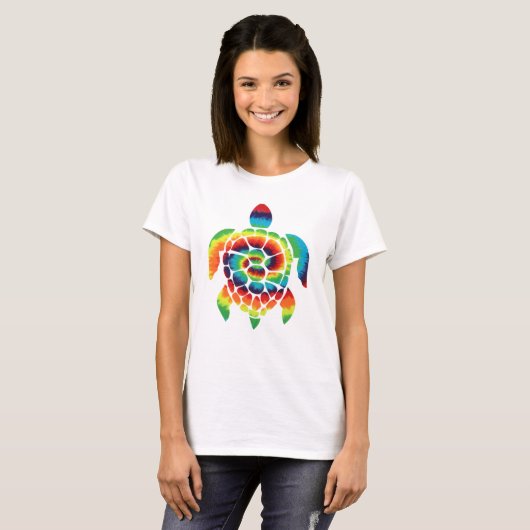 Tie Dye Turtle T-shirt (Voorkant volledig)