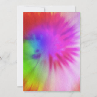 Tie Dye-uitnodigingen