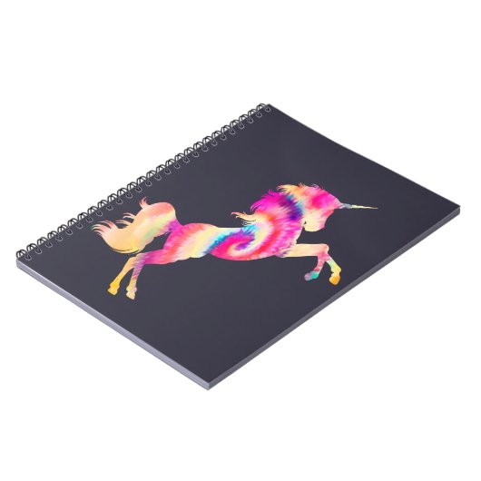 Tie Dye Unicorn Notitieboek (Linkerzijde)
