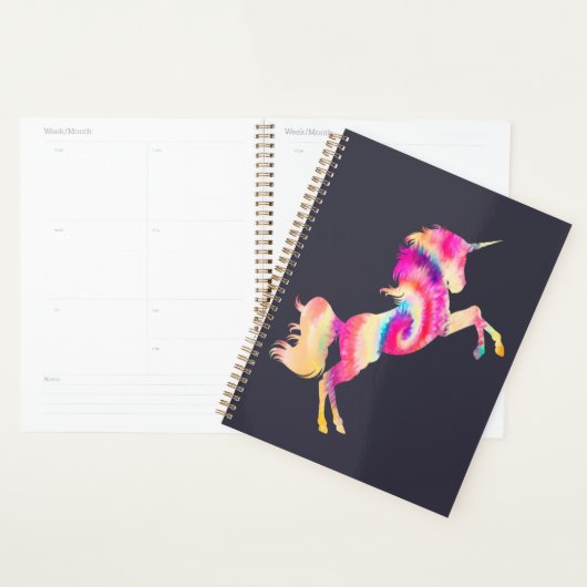 Tie Dye Unicorn Planner (Display)