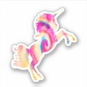 Tie Dye Unicorn Sticker (Voorkant)