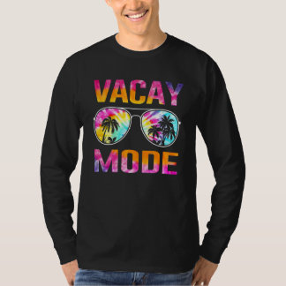 Tie Dye Vacay Mode Family Vacation Summer Sunglass T-shirt