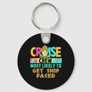 Tie Dye Vakantie Cruise Bemanning Meest Waarschijn Sleutelhanger