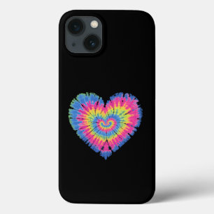 Tie Dye Valentijn Kleurrijke Hartjes Dag Case-Mate iPhone Case