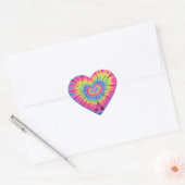Tie Dye Valentijns Kleurrijke Harten Dag Hart Sticker (Envelop)