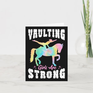 Tie Dye Vaulting Girls zijn sterke paardrijden Equ Kaart