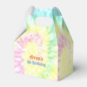 Tie Dye Verjaardag Bedankdoosjes (Voorkant Zijde)