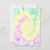 Tie Dye Verjaardag Bedankkaart (Achterkant)