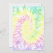 Tie Dye Verjaardagsfeestuitnodiging Kaart (Achterkant)