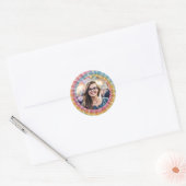 Tie Dye Verjaardagsfoto Enveloppe Verzegel Sticker (Envelop)