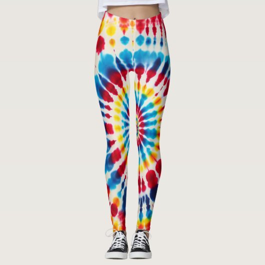 Tie dye verrukking leggings (Voorkant)