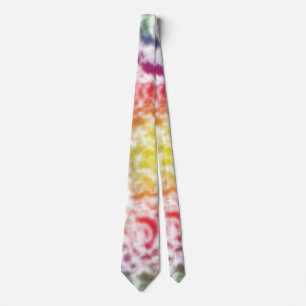 Tie Dye Vibrant Squiggle Stropdas