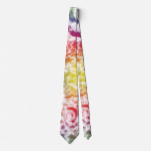 Tie Dye Vibrant Squiggle Stropdas (Voorkant)