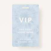 Tie Dye | VIP Access Pastel Blue Event Badge (Achterkant)