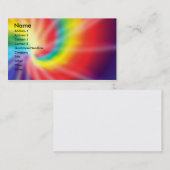 Tie dye visitekaartje (Voorkant / Achterkant)