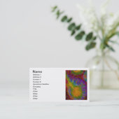 Tie Dye Visitekaartjes (Staand voorkant)