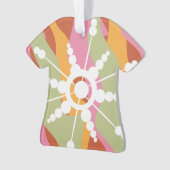 Tie Dye Vloeibare Retro Groovy Kerstmis Ornament (voorkant)
