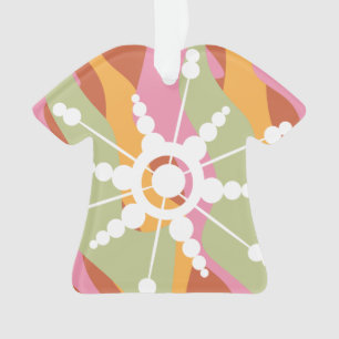 Tie Dye Vloeibare Retro Groovy Kerstmis Ornament