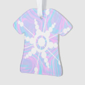 Tie Dye Vloeistof Retro Groovy Ornament (voorkant)
