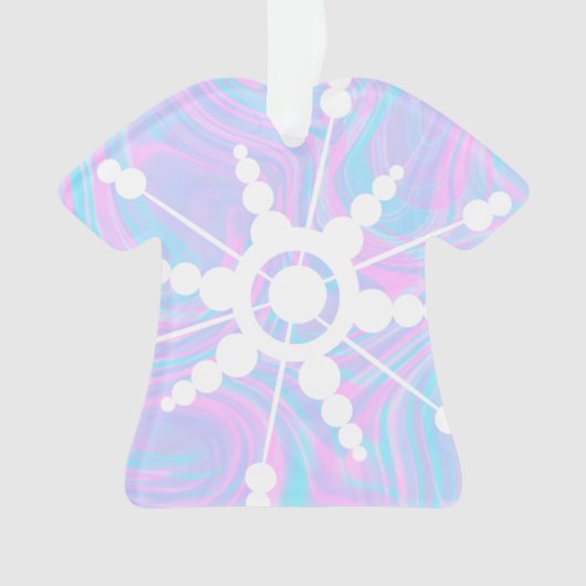 Tie Dye Vloeistof Retro Groovy Ornament (voorkant)