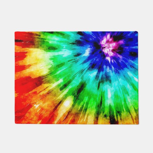 Tie Dye voldoet aan Waterverf Deurmat (Voorkant)