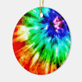 Tie Dye voldoet aan Waterverf Keramisch Ornament (Links)