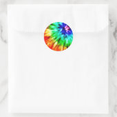 Tie Dye voldoet aan Waterverf Ronde Sticker (Tas)