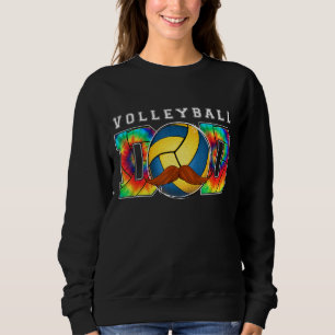 Tie Dye Volleybal Papa Ball Sport Vaderdag Trui