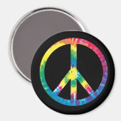 Tie dye vrede teken magneet (Voorkant / Achterkant)