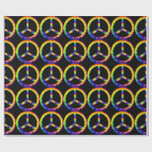 Tie Dye Vredessymbool Inpakpapier (Vlak)