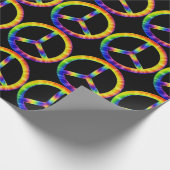 Tie Dye Vredessymbool Inpakpapier (Hoek)