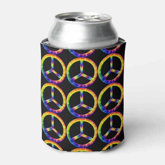 Tie Dye Vredessymbool Koeler (Blikje Voorkant)