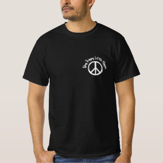 Tie-Dye Vredesteken Blijf Trippy Kleine Hippie T-shirt