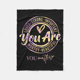 Tie Dye Vriendelijkheid Mental Health Awareness Kr Fleece Deken