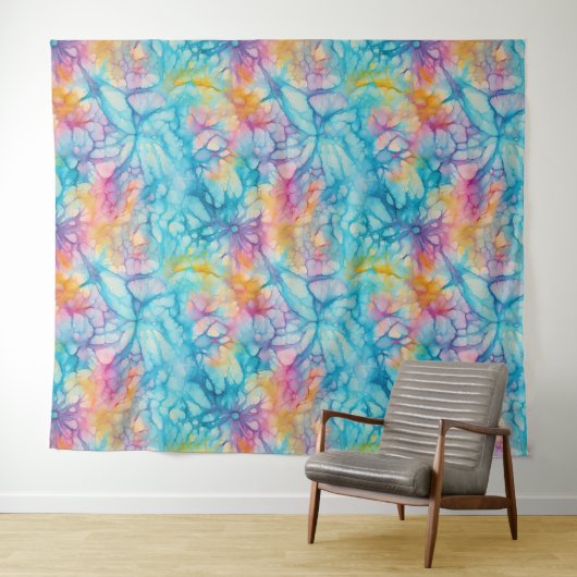 Tie-Dye Wandkleed (In Situ (horizontaal))