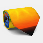 "Tie Dye Waterverf"-Mannen - Helderafdruk Stropdas (Opgerold)