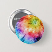 Tie Dye Waterverf Ronde Button 5,7 Cm (Voorkant /achterkant)