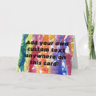 Tie Dye Waterverf schilderij Achtergrond Kaart