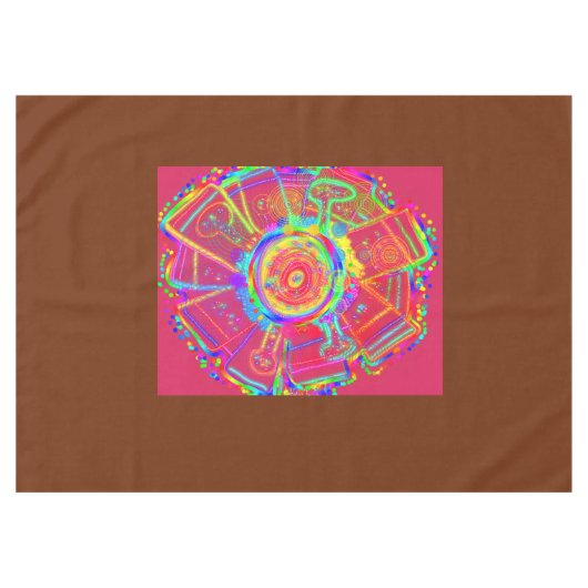 Tie-dye Wheel Fan Flower Tablecloth Tafelkleed (Voorkant (Horizontaal))