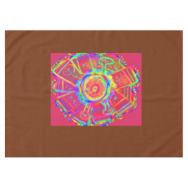 Tie-dye Wiel Waaiers Bloem Tafelkleed