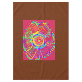 Tie-dye Wiel Waaiers Bloem Tafelkleed