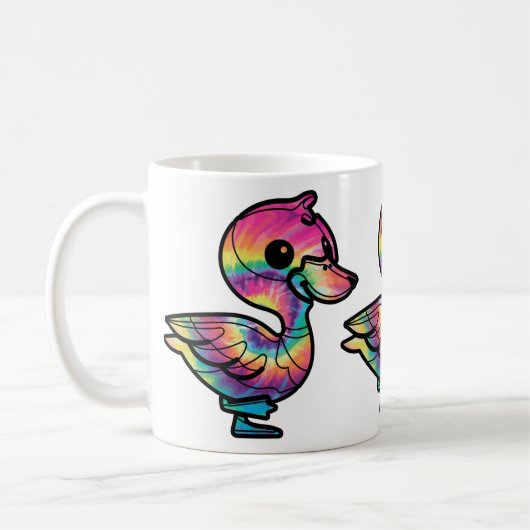 Tie Dye Wilde Eend Koffiemok (Links)