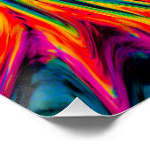 TIE DYE WIND ABSTRACT PERFECT POSTER (Hoek)