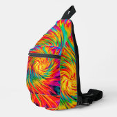 TIE DYE WIND ABSTRACT SLING BAG (Rechterhoek)