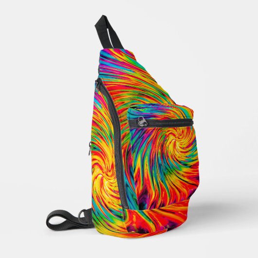 TIE DYE WIND ABSTRACT SLING BAG (Linkerhoek)