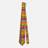 TIE DYE WIND ABSTRACT STROPDAS (Voorkant)