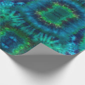 Tie Dye Wrapping & Craft Paper in Blues & Greens Cadeaupapier (Hoek)