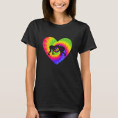 Tie Dye Wrestling Heart Pro Wrestler T-shirt (Voorkant)