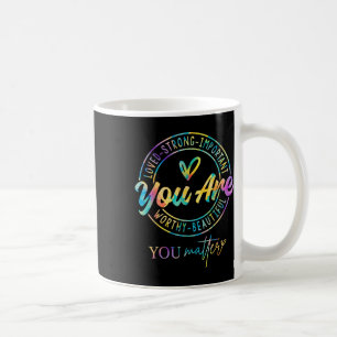 Tie Dye Your Kindness Geestelijke Gezondheid Bewus Koffiemok