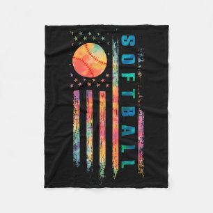 Tie Dye Zachte Tiener Meisjes Zachte Speler Usa Vl Fleece Deken